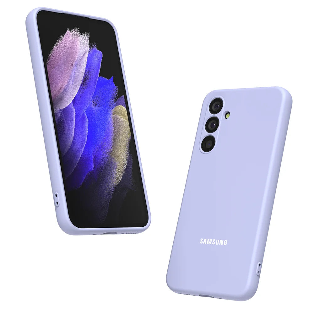 Funda de silicona líquida para Samsung Galaxy A55, A35, A25, A15, A05S, A04S, A54, A34, A24, A14, A23, carcasa protectora