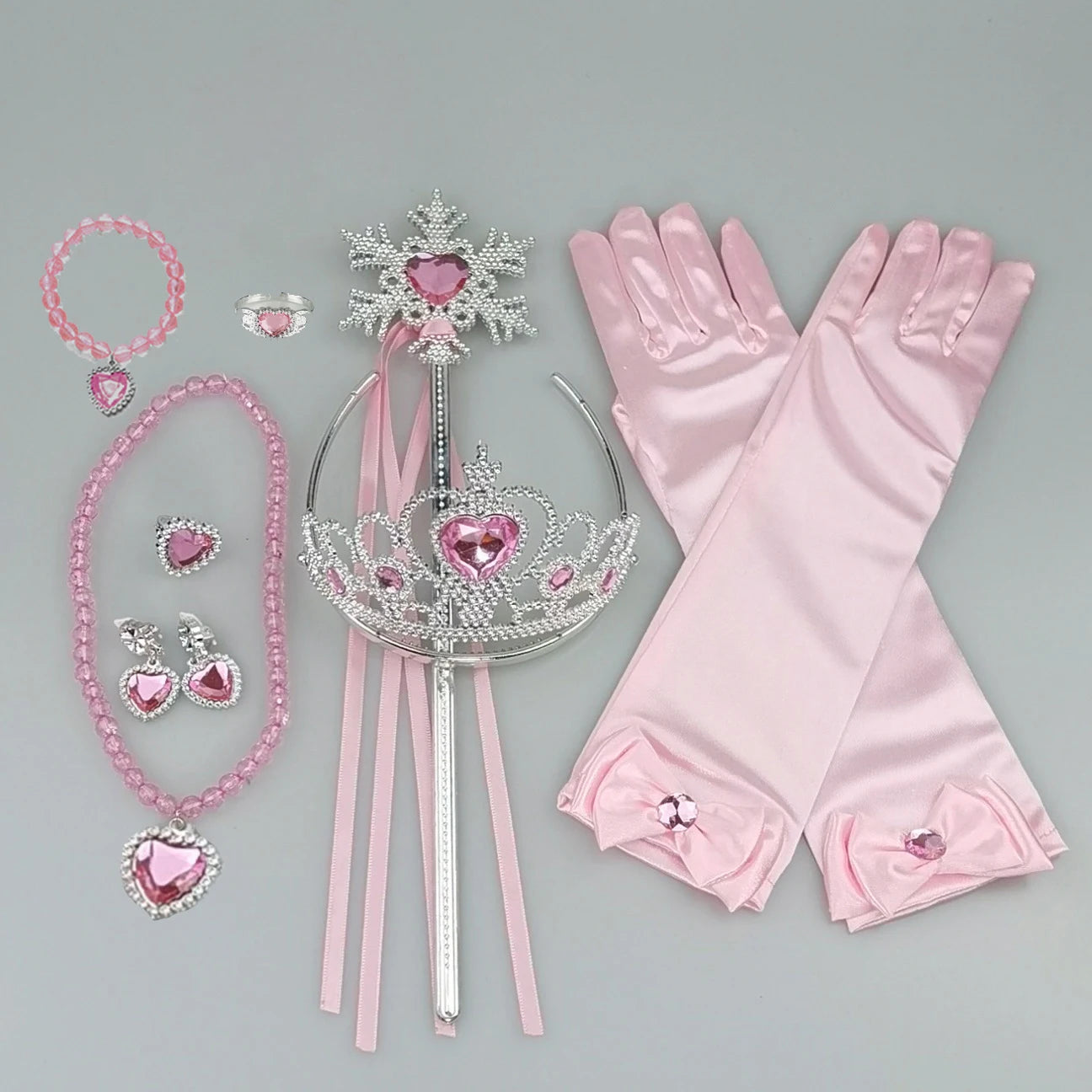Girls Cosplay Elsa Anna Princess Crown Magic Wand Costume Headband Party Rhinestone Hair Bands For Kids Hairband Gifts Toys