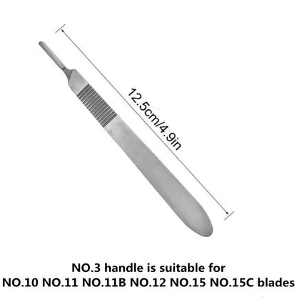 20-100pcs NO.10-15C Carbon Steel Carving Metal Scalpel Blades Handle DIY Cutting Repair Animal Surgical Knife Tool Box Non Slip