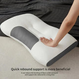 Knitted cotton pillow, cervical spine protection, sleep aid, pillow core, special household dormitory student pillow for adults