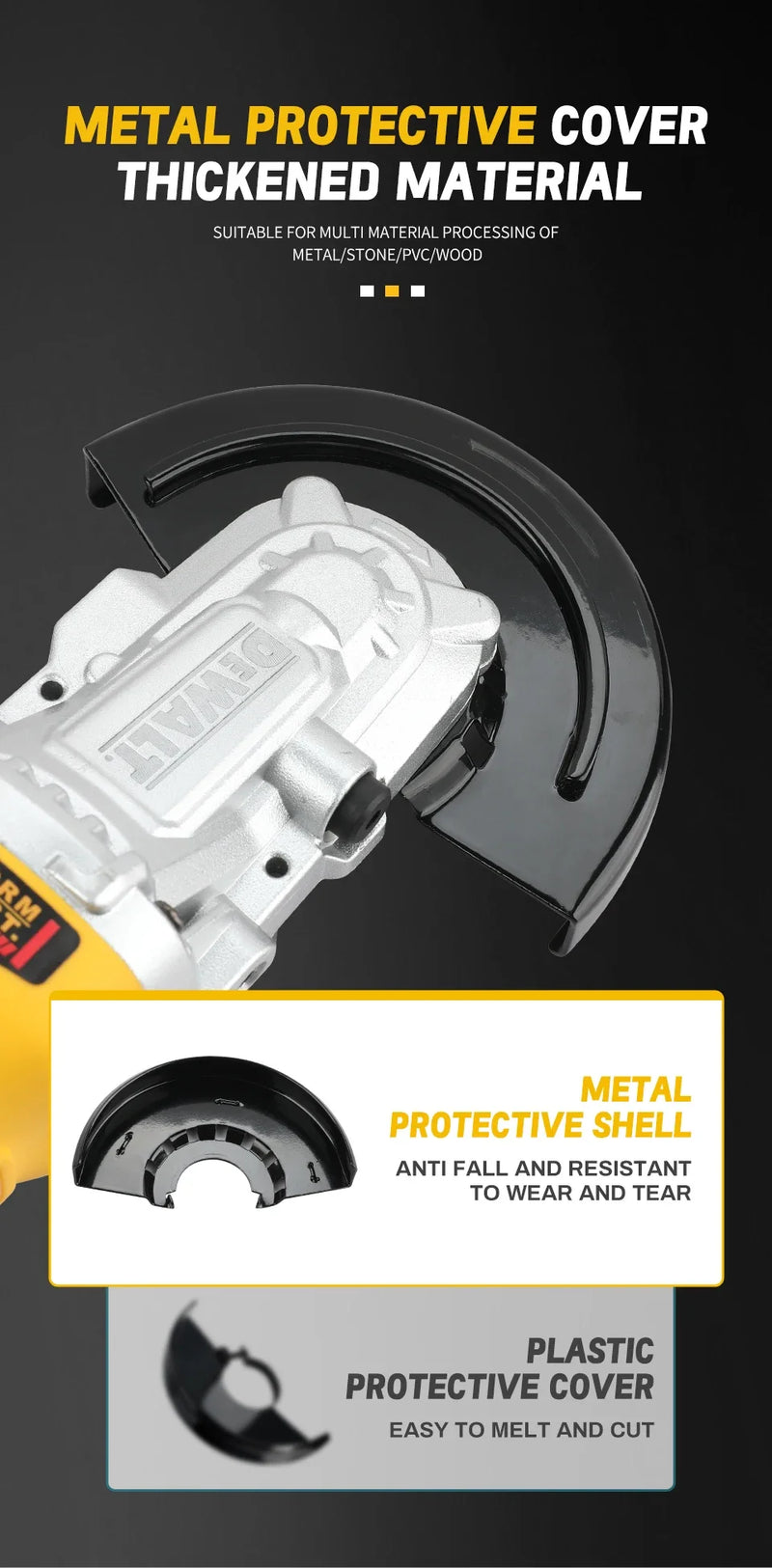 DEWALT  DCG405  Angle Grinder 18V Brushless Motor Cordless Cutting Machine 125mm Rechargeable Handheld Polishing Machine router