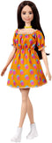 Genuine Barbie Fashionista Dolls, Brunette Hair, Blonde Fashion Doll Accessories, Dress Up Kids Toys for Girls, Children's Playthings