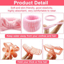 16 Pcs Face Wash Headband Wristband Hair Clips Ponytail Holders Set Soft Spa Bowknot Headband Hair Claw Clips Elastics Hair Tie