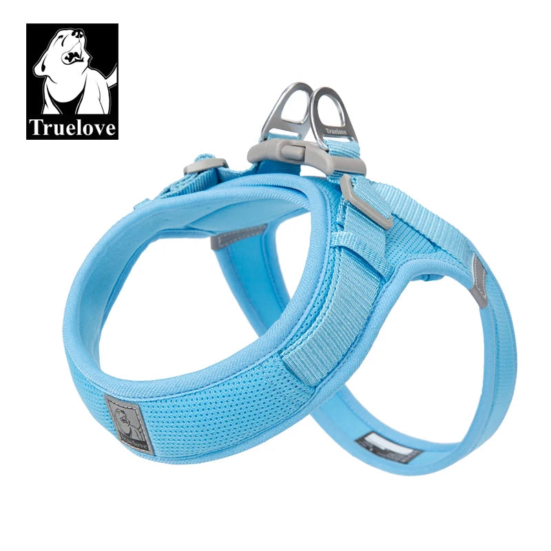 Truelove Pet harness For small and medium Dog Breathable Nylon Mesh Outdoor Training Adjustable Chest Heavy Duty TLH3013