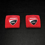 Motorcycle Embroidery Front Fluid Oil Brake Reservoir Sock Cover for Ducati Monster Panigale Diavel Superleggera V4 V2 Scrambler