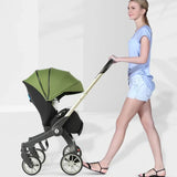 EU STOCK 4in1 baby stroller two-way Multifunctional newborn baby stroller 3in1 Foldable Basket type seat Lightweight Travel Pram