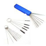 Carburetor Cleaning Tool Carbon Dirt Jet Remover Brushes Needles for Car Motorcycle Moped Scooter ATV Carb Jets Wire Cleaner Kits