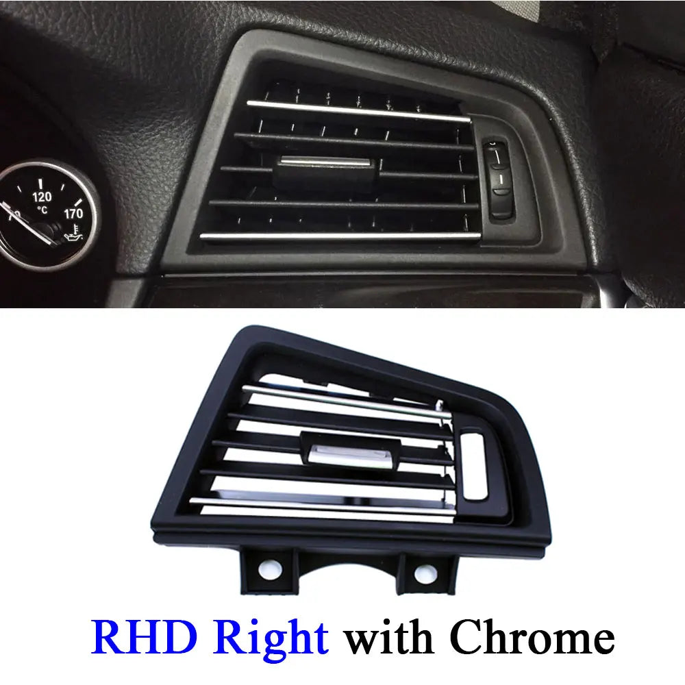RHD Right Hand Driver Chromed Air Conditioner Ac Vent Outlet Grille Replacement For BMW 5 Series F10 F11 F18 520 523 525 528 530