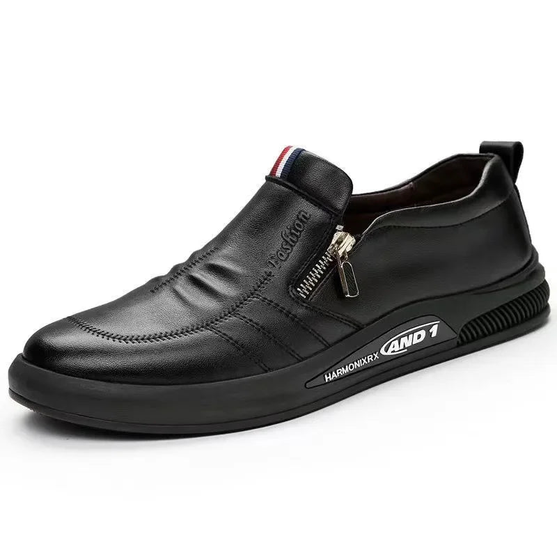 Casual Leather Shoes Men Loafers Trend Brand Business Shoes Autumn Slip-on Flat Men's Sneakers Comfortable Moccasins Zapatos Hombre
