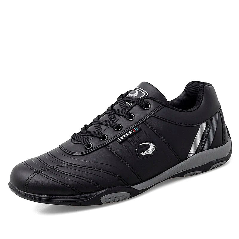 Men's Sports Shoes Leather Waterproof Running Sneakers Luxury Walking Gym Shoes Man Non-slip Training Sneakers Flat Shoes Tennis