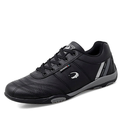 Men's Sports Shoes Leather Waterproof Running Sneakers Luxury Walking Gym Shoes Man Non-slip Training Sneakers Flat Shoes Tennis