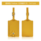 New Airplane Buckle Anti Lost Luggage Tags Thickened Flip Cover Luggage Tag Boarding Pass Suitcase Label Name ID Address Lable
