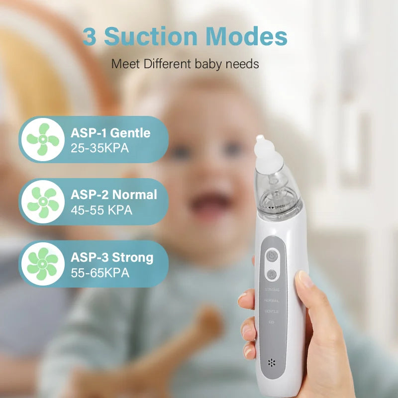 2025 New Pattern Baby Electric Nasal Aspirator, Charging Version, Newborn Baby Nasal Aspirator Sucks Out Mucus to Prevent Nasal Congestion