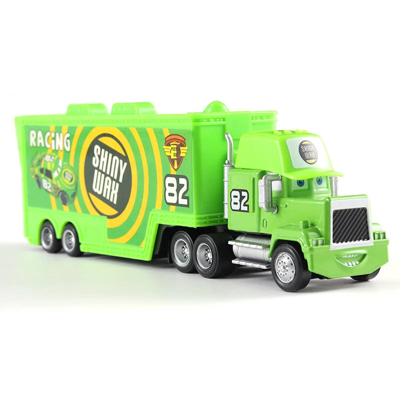 Disney Pixar Cars 2 3 Juguetes Rayo McQueen Camión Jackson Storm Tío Mack 1:55 Camión de fundición Modelo de remolque Niño niños Regalo