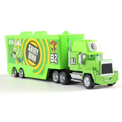 Disney Pixar Cars 2 3 Juguetes Rayo McQueen Camión Jackson Storm Tío Mack 1:55 Camión de fundición Modelo de remolque Niño niños Regalo