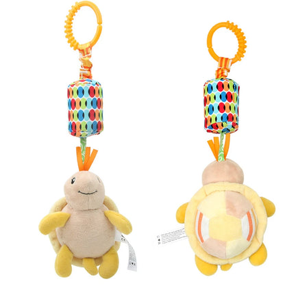 Baby Hanging Rattles Soft Sensory Learning Toy Plush Animals Stroller Infant Car Bed Crib Travel Activity for Babies Toddlers