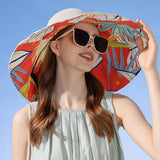 Xinbaoguan 100% Cotton European and American Cross-Border Women's New Double-Sided Fisherman Hat Summer Enlarged Brim Sun Hat