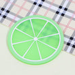 Fruit Shape Cup Coaster Silicone Slip Insulation Pad Cup Mat Hot Drink Holder Mug Stand Home Table Decorations Kitchen Accessory
