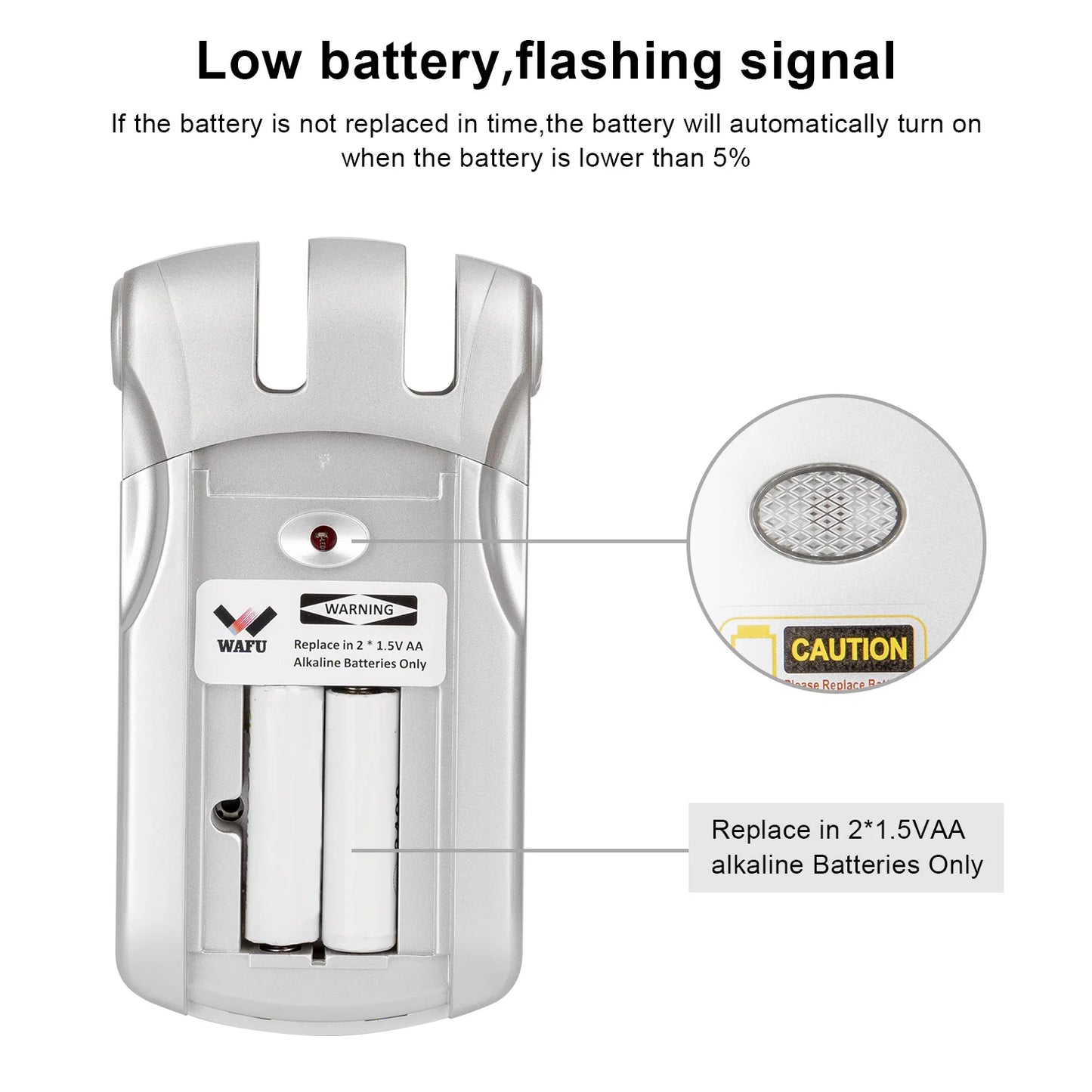 Wafu Door Lock 019 Remote Control Deadbolt Lock Electronic Keyless Tuya Bluetooth/Wifi Smart Lock 433Mhz Invisible Lock