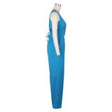 Fashion Sleeveless Vest Pants Women's Solid Color Suit Spring Summer V-Neck Ultra Short Top + Slim Pants Female Office 2 Piece Set