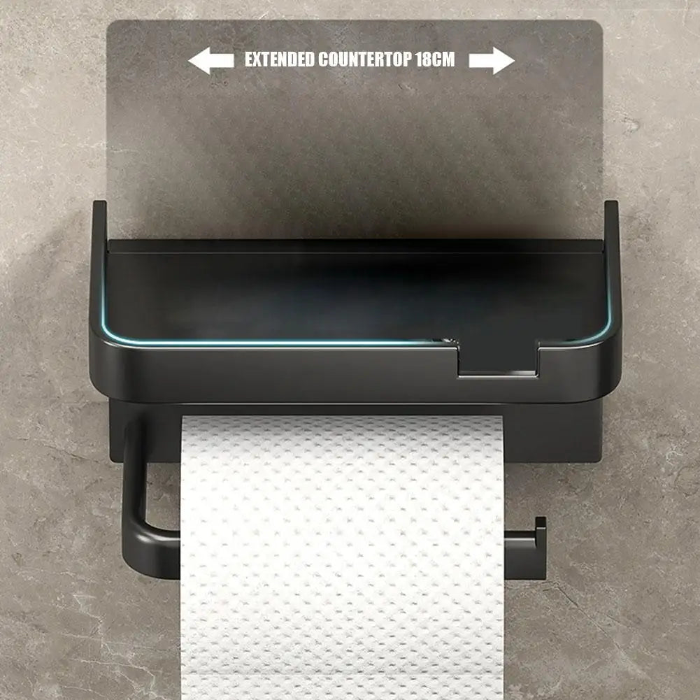 Portarrollos de papel higiénico de pared, de plástico grueso y resistente al óxido, para baño y cocina.