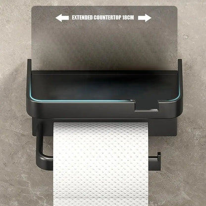 Portarrollos de papel higiénico de pared, de plástico grueso y resistente al óxido, para baño y cocina.