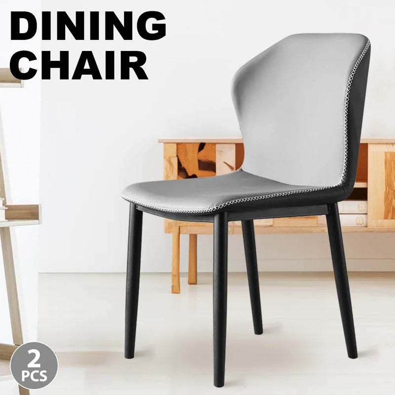 2pc dining chair Kitchen Chairs PU Padded Seat chair Cafe Chair Soft Bedroom Luxury Chairs Relaxing Home Furniture Kitchen Chair