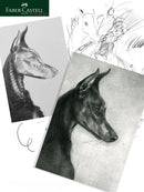 Faber-Castell 8/12pcs Set Matte Sketch Pencil Art Graphite For Sketch Black Lead Writing Drawing Graphite Pencils Supplies