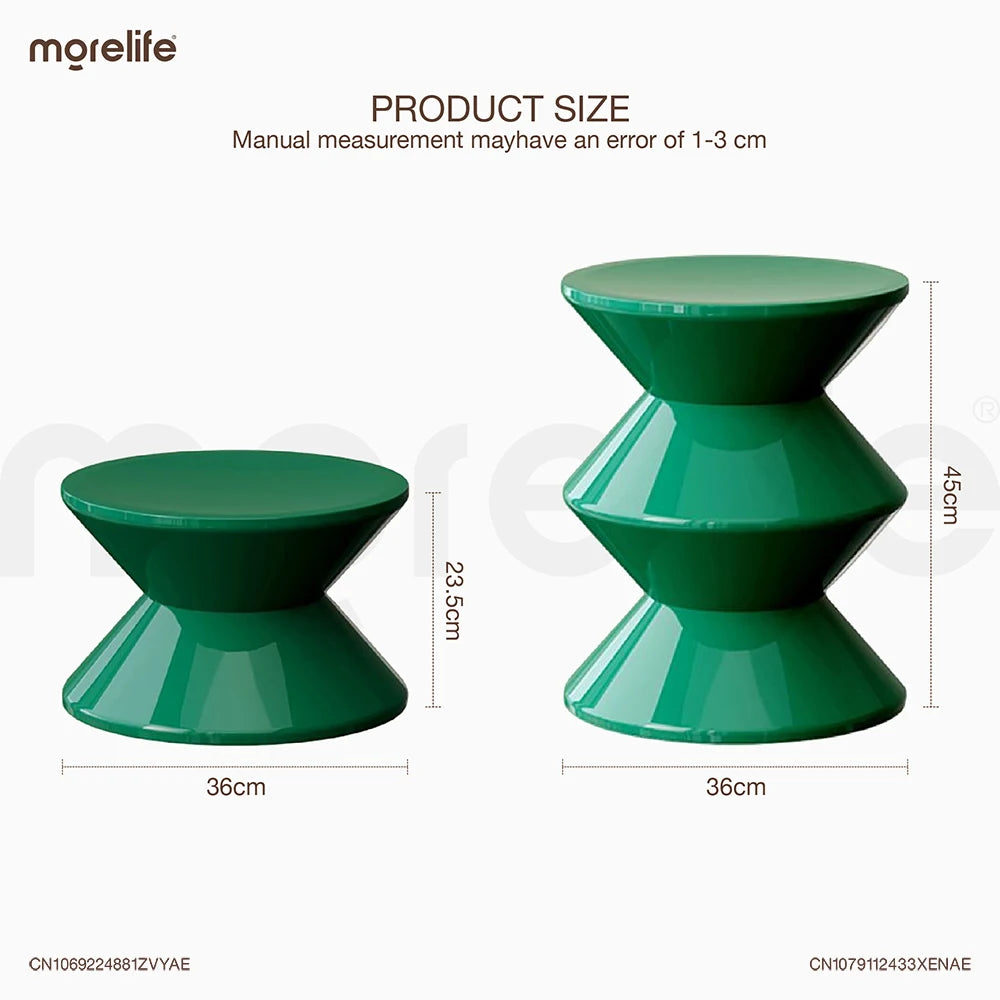 Nordic Stools Ottomans Shoe Changing Stool Small Bench Modern Minimalist Plastic Creative Round Coffee Tables Furniture WHCL+