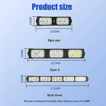 1PCS Truck LED Light Side Flashing Warning Emergency Indicator Lamp For Van Truck Motorcycle Pickup Offroad Decor Accessories