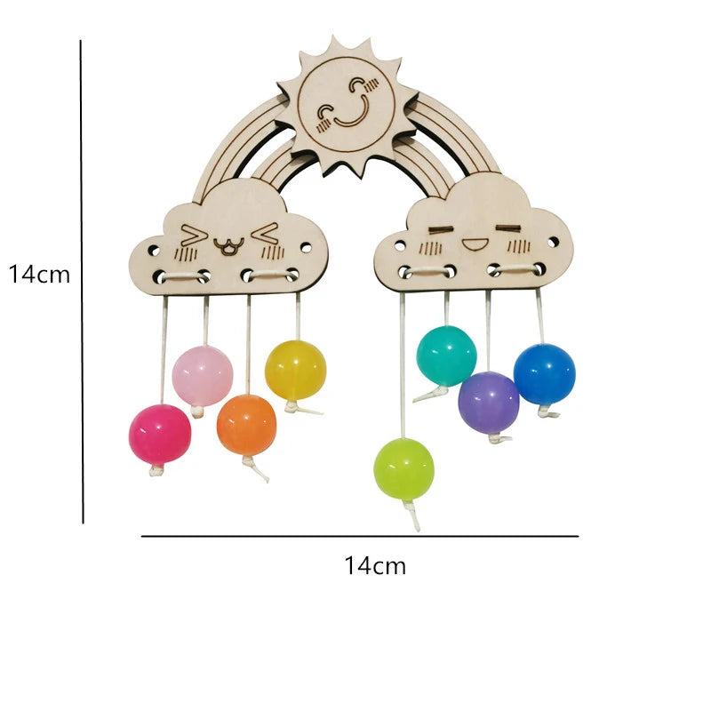 Busy Board DIY Montessori Toys Lock Mobile Children Wood Chips Skill Training Parent-Child Game Puzzle Intelligence Development