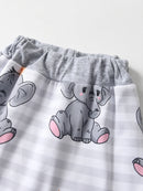 Newborn Baby Boy Baby Elephant Clothes Set Long Sleeve Romper Bodysuit Top and Pants with Hat Spring Autumn Cute Outfit for Boys