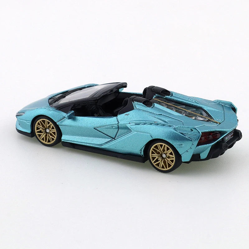 TSC 1/64 Lamborghini Lightning Convertible Edition Car Alloy Motor Vehicle Diecast Metal Model Kids Xmas Gift Toys for Boys