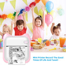 Mini Printer, Portable Thermal Printer Efficiently and Quickly, Inkless Pocket Photo Printer for Study Notes, Pictures, DIY