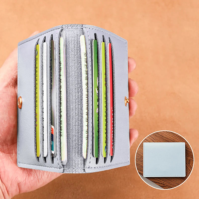 1 funda para tarjetas, delgada y compacta, para identificación bancaria, para licencia de conducir, sencilla y antidesmagnetización.