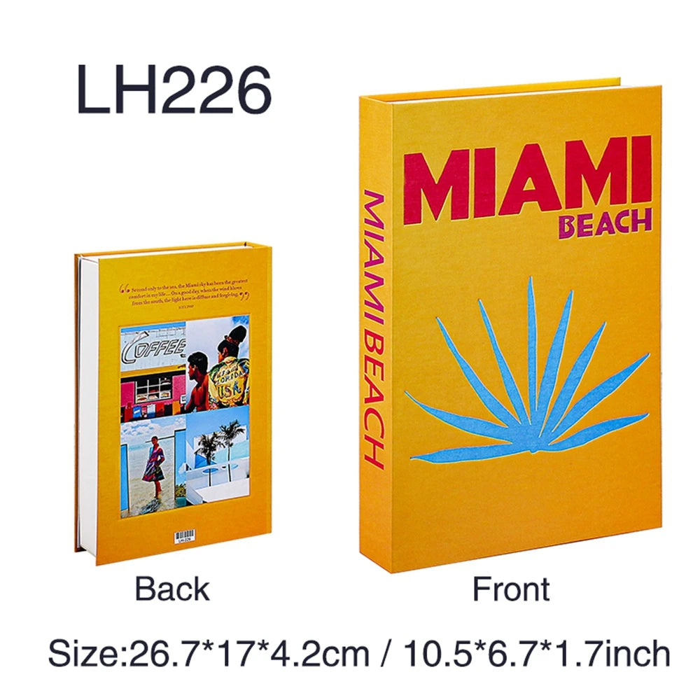 Travel Series Fake Book Decoration Coffee Table Living Room Fashion Fake Book Storage Box Decor Model Room IBIZA CAPRI