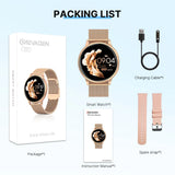 MEVADEN 1.32 inch Female Fashion Smart Watch Bluetooth Call Women Sport Fitness Tracker Health Monitor Smartwatch for Ladies Y22