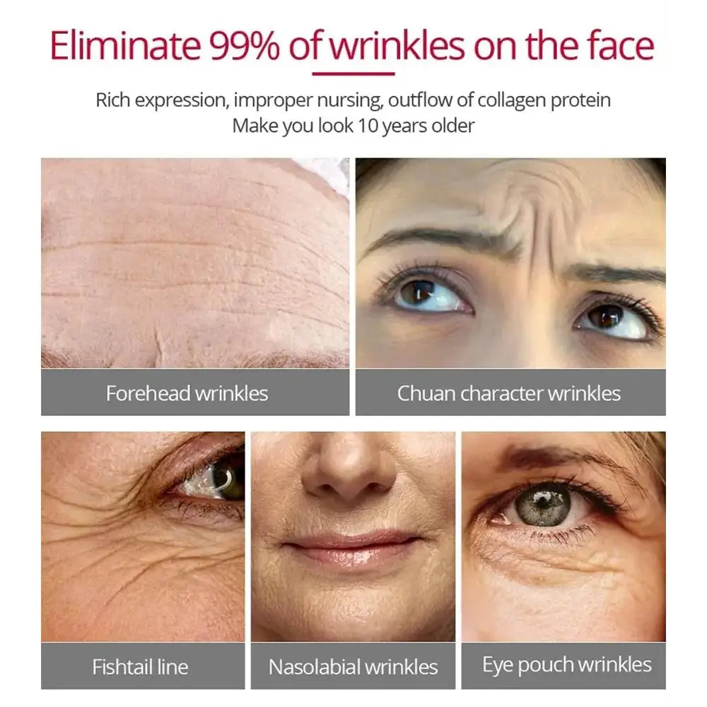 Wrinkle Remover Face Cream Fade Fine Lines Moisturizing Firming Lifting Anti-Aging Facial Cream Whitening Skin Care Serum