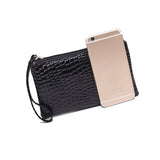 Women Black Cosmetic Bag Zipper Small Makeup Bag Traveling Neceser Ladies Cosmetics Clutch Purse Toiletry Organizer Case Pouch