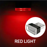 Mini Car Interior Ambient Lights Atmosphere Lamp USB LED Car Lights PC Car Decoration Light Plug and Play Decor Lamp Lighting