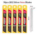 Deli 10pcs/box Knife Blade 9mm 18mm SK5 Metal Blades for Home School Supplies Art Craft Paper Box Cutting Utility Knife Tool