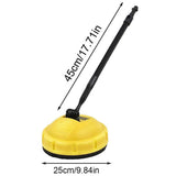 Long Handle Pressure Washer Rotary Brush High Pressure Washer Rotary Brush Adapter Deck Wall Patio Cleaner for Karcher K1-K7