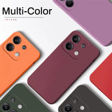 Redmi Note 13 Pro 4G Case Square Liquid Silicone Soft TPU Cover For Xiaomi Redmi Note 13 Note13pro Plus Note13 Pro 4G Phone Case
