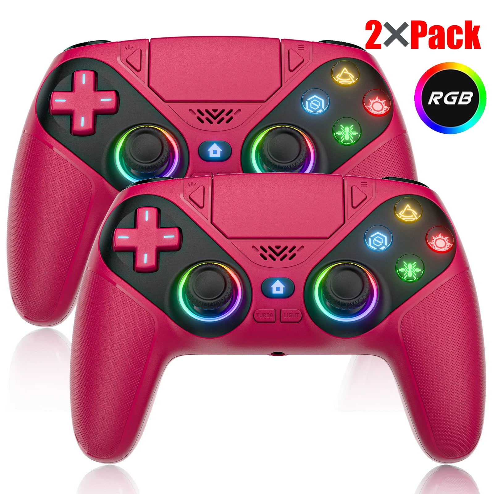 Controller For Playstation 5 PS5/PS5 Pro/Slim/PC Gamepads W/Hall Effect RGB Wireless Game Control Joystick Marco/Turbo Program