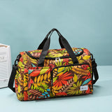 Oxford Leaves Large Capacity Travel Tote 2026 New High Quality Durable Bags Portable Daily Commute Versatile Travel Bags