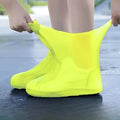 Borracha Rain Boot Overshoes para uso ao ar livre, Silicone impermeável sapato cobre, chuvoso dia sapato capa, reutilizável, antiderrapante, 1 par