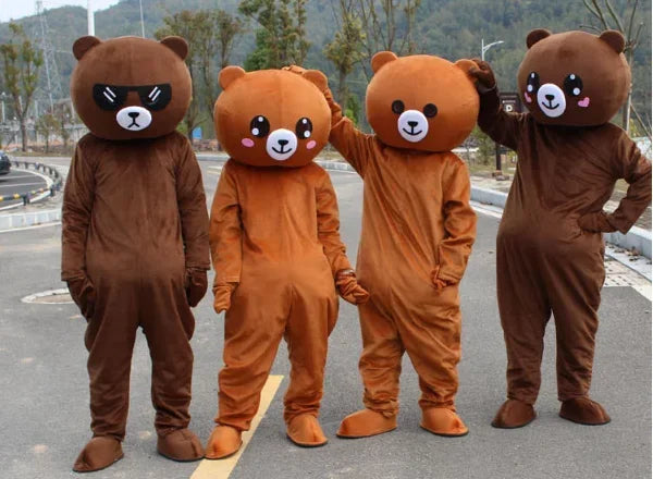 Brown Bear Mascot Costume Cartoon Characters Animal Carnival Activities Cosplay Identity V Cosplay