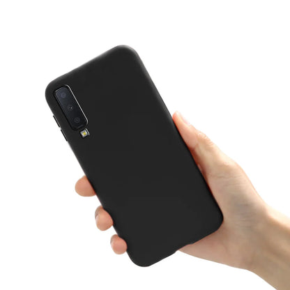 Funda para teléfono Samsung Galaxy A7 2018, carcasa de silicona mate suave para carcasa trasera Samsung A7 2018 A750 A750F