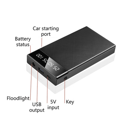 Car Jump Starter 10000mAh 12V Power Bank with USB Port LED Light Emergency Power Supplies Car Accessories Drop Shipping