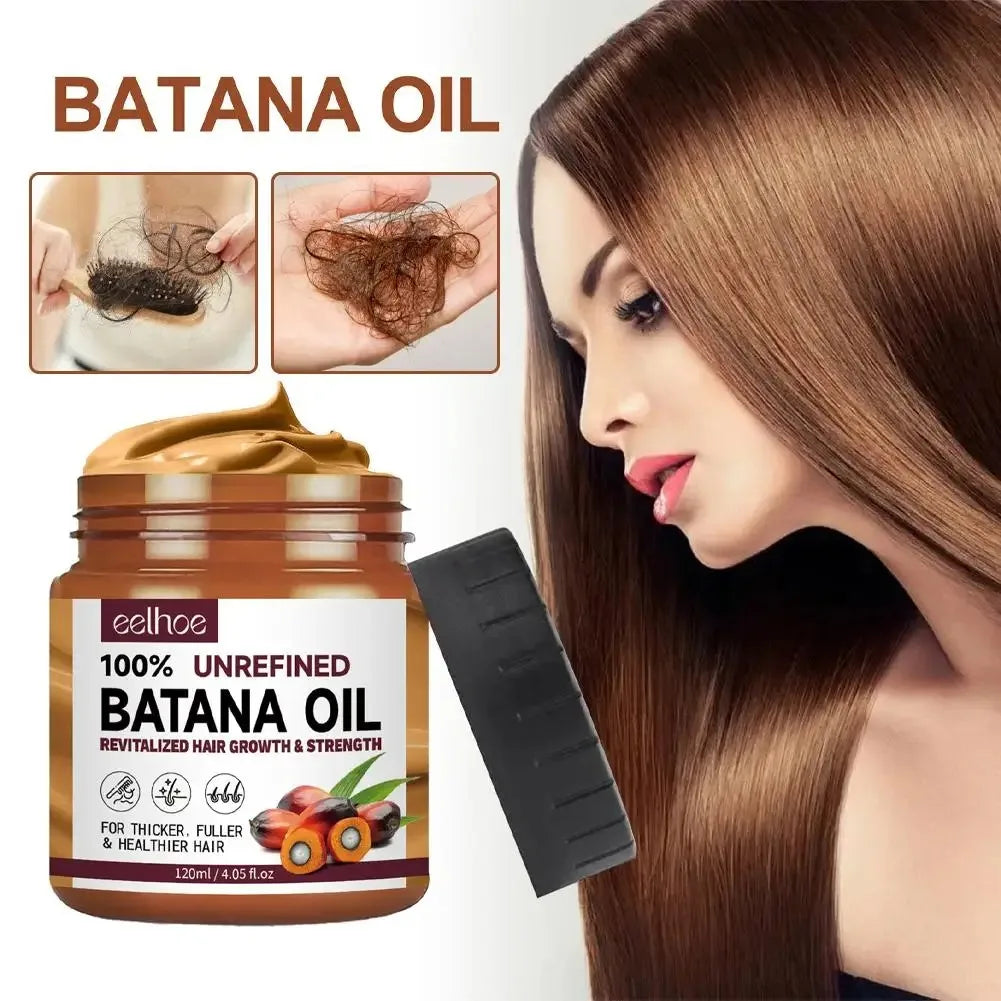 Condicionador Capilar de Óleo de Batana 120ml – Natural, Nutritivo, Hidratante e Reparador, Controle de Frizz, Sem Sulfato – Para Cabelos Secos/Danificados